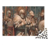 Medieval Knight Puzzle 1000pcs (75x50cm) Erwachsene Sun Symbol Puzzle,Home Decor