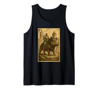 Medieval Knight Riding a Boar Fantasy Surreal Wild Pig Rider Tank Top