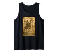 Medieval Knight Riding a Giraffe Fantasy Art Surreal Rider Tank Top