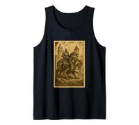 Medieval Knight Riding a Hydra Fantasy Art Surreal Rider Tank Top