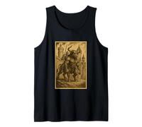 Medieval Knight Riding a Minotaur Fantasy Art Surreal Rider Tank Top