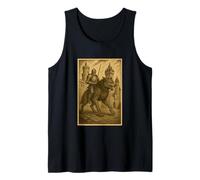 Medieval Knight Riding a Werewolf Fantasy Art Surreal Rider Tank Top