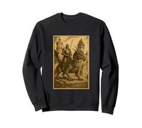 Medieval Knight Riding Dragon Fantasy Art Myth Surreal Rider Sweatshirt