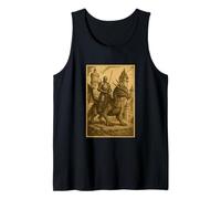 Medieval Knight Riding Dragon Fantasy Art Myth Surreal Rider Tank Top