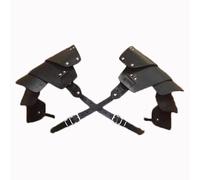 Medieval Knight Shoulder Armor Viking Leather Pauldrons Retro Warrior Armor Adjustable Steampunk Double Shoulder Guard for Men Women Halloween Carnival Costume Party Fancy Dress Cosplay Accessory