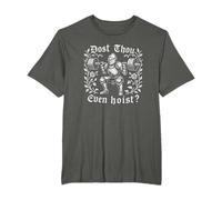 Medieval Knight Squat Dost Thou Even Hoist Design T-Shirt