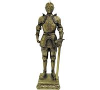 Medieval Knight Statue Valiant Combat Suit of Knight Figurine Ornament for Home Office Table Bookshelf Decor