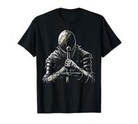 Medieval Knight Sword Warrior Prayer Armor Dark Fantasy T-Shirt