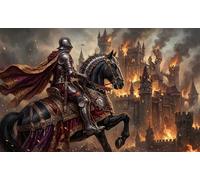 Medieval Knight Wars 1000 Piece Jigsaw Puzzle,Educational Toy,Premium Cardboard,Adults & Kids 14+,Impossible Challenge,Home Wall Decor,Gift Idea,Stress Relief 70x50cm
