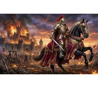 Medieval Knight Wars 1000 Piece Jigsaw Puzzle,Impossible Challenge,Educational Toy,Adults & Kids 14+,Home Wall Decor,Gift Idea,Premium Cardboard,Stress Relief 70x50cm