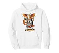 Medieval Knight with Sword and Dragon Shield Pullover Hoodie