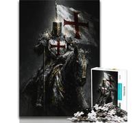 Medieval Knights 1000 Piece Jigsaw Puzzles for Adults & Teens,Help The Brain Exercise Addictive Toys to Cultivate Patience A Work of Art (75x50cm)