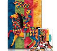 Medieval Knights Adult Jigsaws 1000 Pieces Difficult,Family Game Stress Reliever Difficult Challenge Secret Santa Gifts (50x75cm)