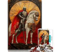 Medieval Knights Adult Puzzles 1000 Pieces,Challenging To Complete But Fun And Humorous Birthday Present,Gifts,Wall Art (38x26cm)