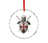Medieval Knight's Helmet Christmas Tree Hanging Ornaments