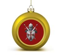Medieval Knight's Helmet Funny Christmas Tree Ornaments 4PCS