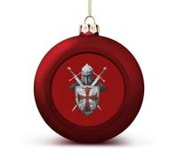 Medieval Knight's Helmet Funny Christmas Tree Ornaments 4PCS