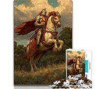 Medieval Knights Jigsaw Puzzles for Teenagers 1000 Piece,for Educational Game Challenge Toy for Is Ideal As A Gift for The Whole Family 38x26cm
