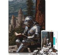 Medieval Knights Jigsaw Puzzles for Teenagers 1000 Piece Puzzle,Decompressing Intellectual Educational Toy Perfect Decoration (75x50cm)