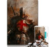 Medieval Knights Jigsaw Puzzles for Teenagers 1000 Pieces,Challenging Game Gifts for Is Ideal As A Gift for The Whole Family (38x26cm)