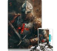 Medieval Knights JigsawPuzzle 1000 Pieces for Adults,Challenging To Complete But Fun And Humorous with Matching Poster And Trivia Sheet 50x75cm