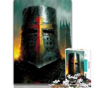 Medieval Knights JigsawPuzzle 1000 Pieces for Adults,Family Game Stress Reliever Difficult Challenge Secret Santa Gifts 50x75cm
