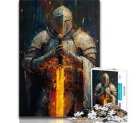 Medieval Knights JigsawPuzzle 1000 Pieces for Teenagers,Challenging Family Activity Games DIY Toy for Home Wall Decor Gifts (38x26cm)