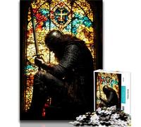 Medieval Knights JigsawPuzzle 1000 Pieces for Teenagers,Challenging To Complete But Fun And Humorous Birthday Present,Gifts,Wall Art (50x75cm)