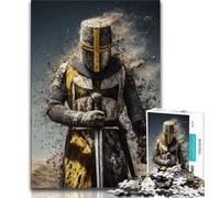 Medieval Knights JigsawPuzzle 1000 Pieces for Teenagers,Educational Games Home Decoration Deal As Gifts for The Whole Family 38x26cm