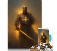 Medieval Knights Jigsaws 1000 Pieces for Teenagers,Educational Games Home Decoration Deal As Gifts for The Whole Family (38x26cm)