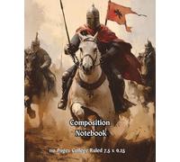 Medieval Knights on Galloping Horses Cover Composition Notebook: Aesthetic Style Cover with 110 Pages College Ruled for Home and Work , School, College, University