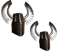 Medieval Knights Templar Crusader Helmet Halloween costume Larp Armor Roman knight Costume Steel Horn helmet