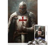 Medieval Knight's Vigilance Puzzles for Teenagers 1000 Piece Support Memory Strength And Retention Gentle Calm Leisure Activity (38X26cm)
