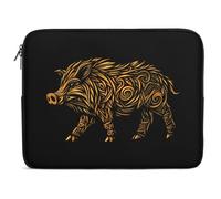Medieval Knot Wild Boar Laptop Case Sleeve Bag 12inch Durable Shockproof Protective Computer Carrying Cover Briefcase