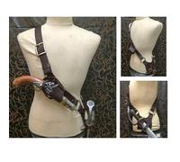 Medieval Leather Belt with Sword Holster Set - Knight Costume Cosplay Warrior Pirate Dagger Adjustable Sling Belt with Sheath Scabbard LARP Fancy Dress Costume Accessory