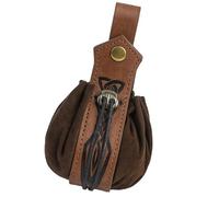 Medieval Leather Pouches Portable Drawstring Purse Medieval Belt Pouches Renaissances Belt Dices Bag Men Women LARP Waist Bag Pack