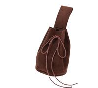 Medieval Leather Pouches Portable Drawstring Purse Medieval Belt Pouches Renaissances Belt Dices Bag for Men Womens LARP Waist Bag Pack