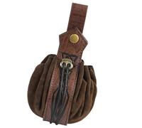 Medieval Leather Pouches Portable Drawstring Purse Medieval Belt Pouches Renaissances Belt Dices Bag Men Women LARP Waist Bag Pack