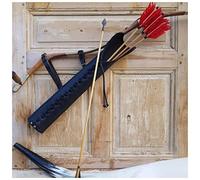Medieval Leather Vintage Arrow Quiver Bow Holder Cosplay Archer Hunter Larp Props Steampunk Recurve Bow Hunt Shoot Bag For Adult, Medieval style