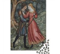 Medieval Lovers1000 Piece Impossible for Adults Games Gifts Kids Challenge JigsawThe Archer And The Lady