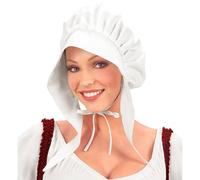 Medieval Maid Bonnet White Renaissance Tudor Fancy Dress Costume Hat
