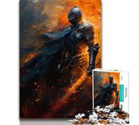 Medieval Majestic Knight 1000 Piece Jigsaw Puzzles for Teenagers,Help The Brain Exercise Addictive Toys to Cultivate Patience Unique Challenge Game (38x26cm)