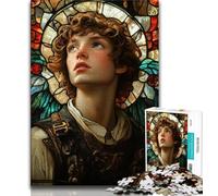Medieval Majestic Knight Jigsaw Puzzles for Adults Teenagers Jigsaws Puzzle,Challenging To Complete But Fun And Humorous Birthday Present,Gifts,Wall Art (50x75cm)