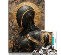 Medieval Majestic Knight Jigsaw Puzzles for Adults Teenagers Jigsaws Puzzle,for Educational Game Challenge Toy Unique Home Decor And Gifts (50x75cm)
