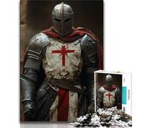 Medieval Majestic Knight Jigsaw Puzzles for Teenagers 1000 Jigsaws,Stress Reliever Difficult Challenge Suitable for Desktop Decoration (75x50cm)