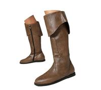 Medieval Male and Female Renaissance Pull On Mid Calf Gothic Boots Flat Jazz Boots Renaissance Boot