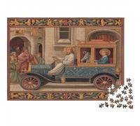 Medieval Manuscript Illustrations Jigsaw Puzzles Challenge Toy Educational Games Home Decoration for Adults& Teenager Age 14 Years Up 70x50cm/1000pcs