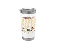 Medieval Marginalia Weird Medieval Manuscript Gift Stainless Steel Insulated Tumbler