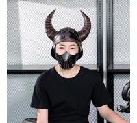 Medieval Mask for Audition Accessorizing Cosplay Mask Ox Horn Type One Size