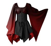 Medieval Maxi Dress Women's Puff Sleeves, Renaissance Princess Dresses Women, Vintage Queen Evening Dress, Victorian Palace Cocktail Dress, Halloween Carnival Party Costume, Floor Length Party Dress